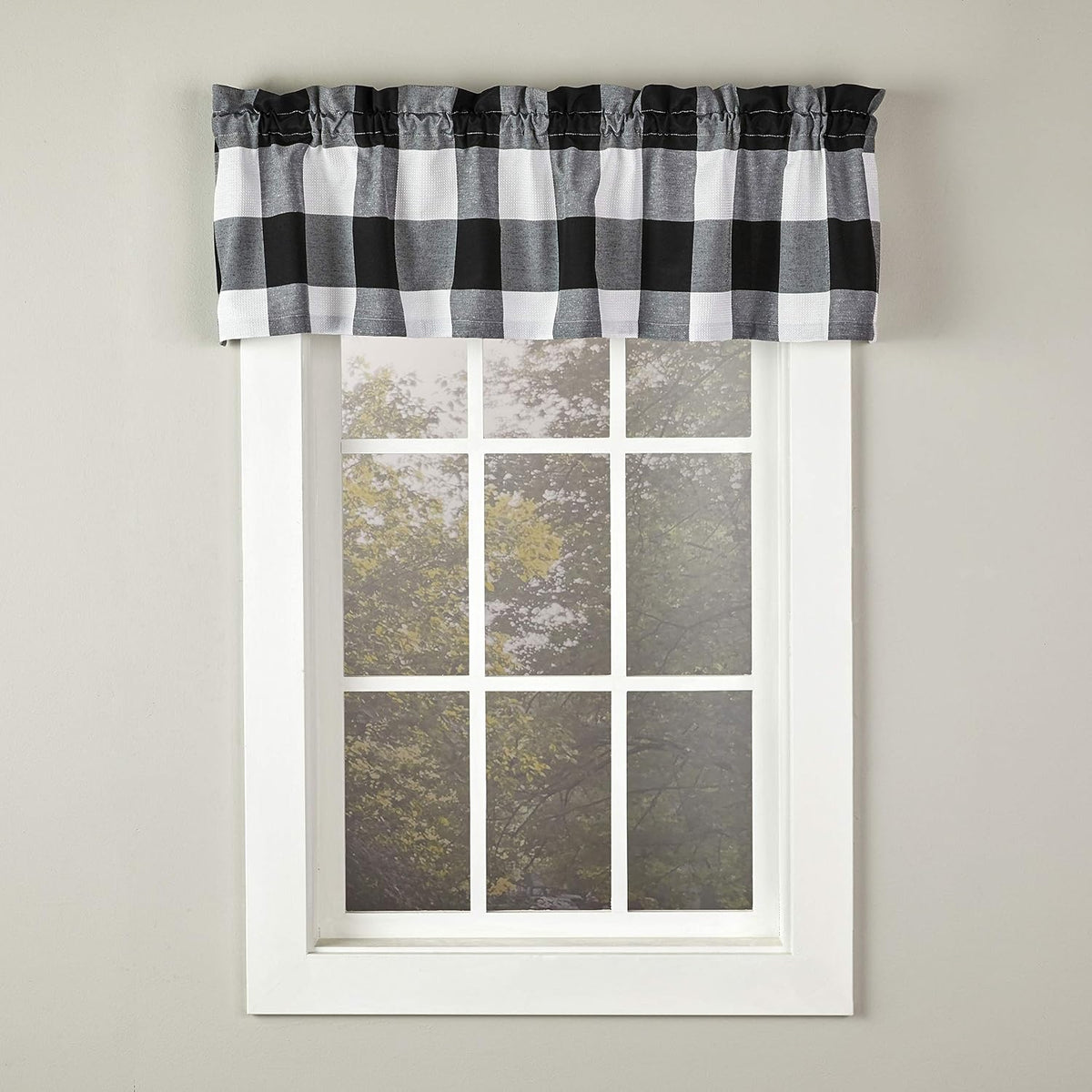by Saturday Knight Grandin Valance, 58X13, White/Black