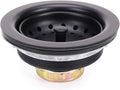 3-1/2 Inch Kitchen Sink Stainless Steel Basket Strainer Water Stopper with Drain Assembly, Black Finish Rustproof and Durable