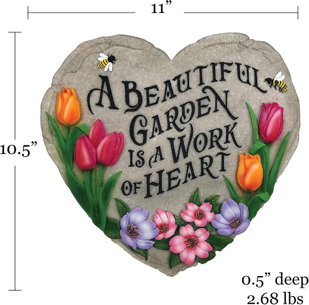 - Garden Décor - Beautiful Garden Stepping Stone - Decorative Stone for Garden