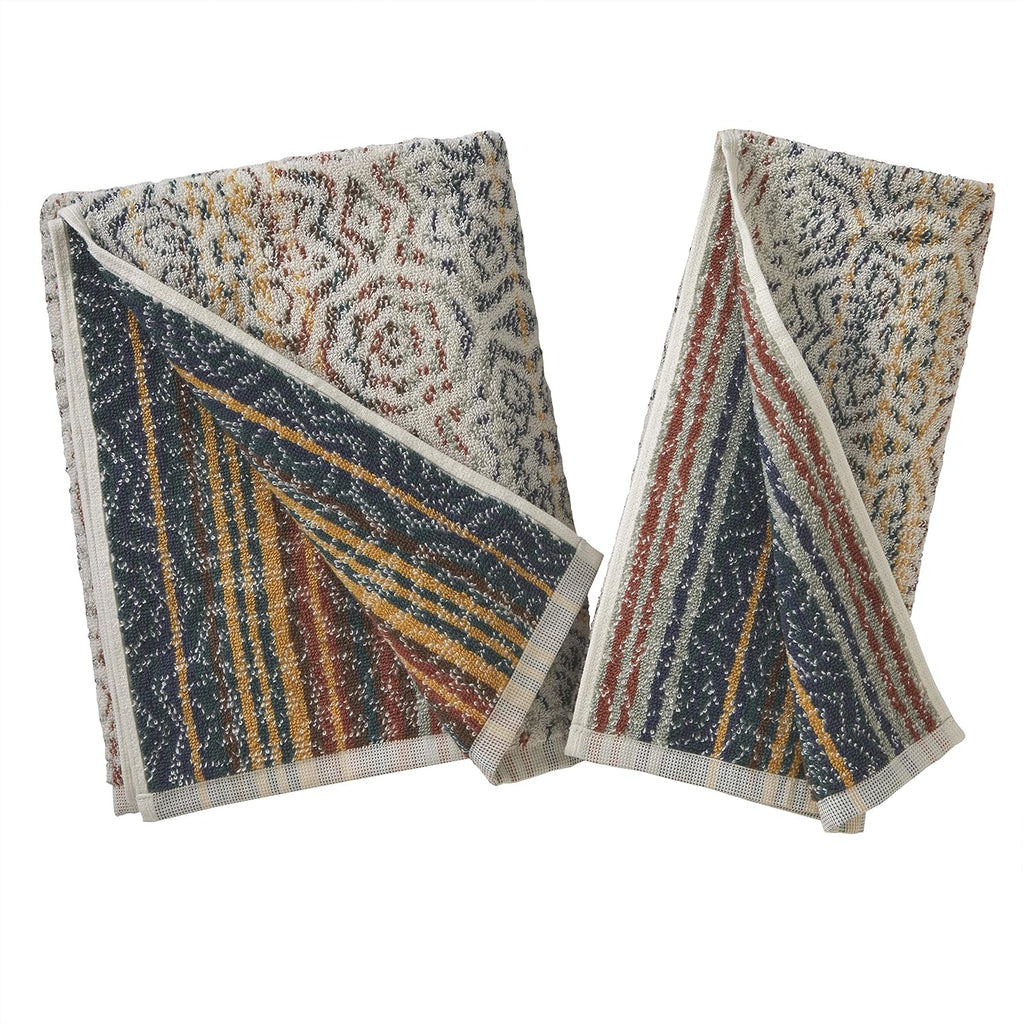 Rhapsody Hand Towel Set-2Pc, Premium 100% Cotton, Spice | 550 GSM Weight. Spa-Level Quality. Soft & Absorbent, Reversible Jacquard. for the Bathroom, Kitchen, Bar or Any Sink Space.