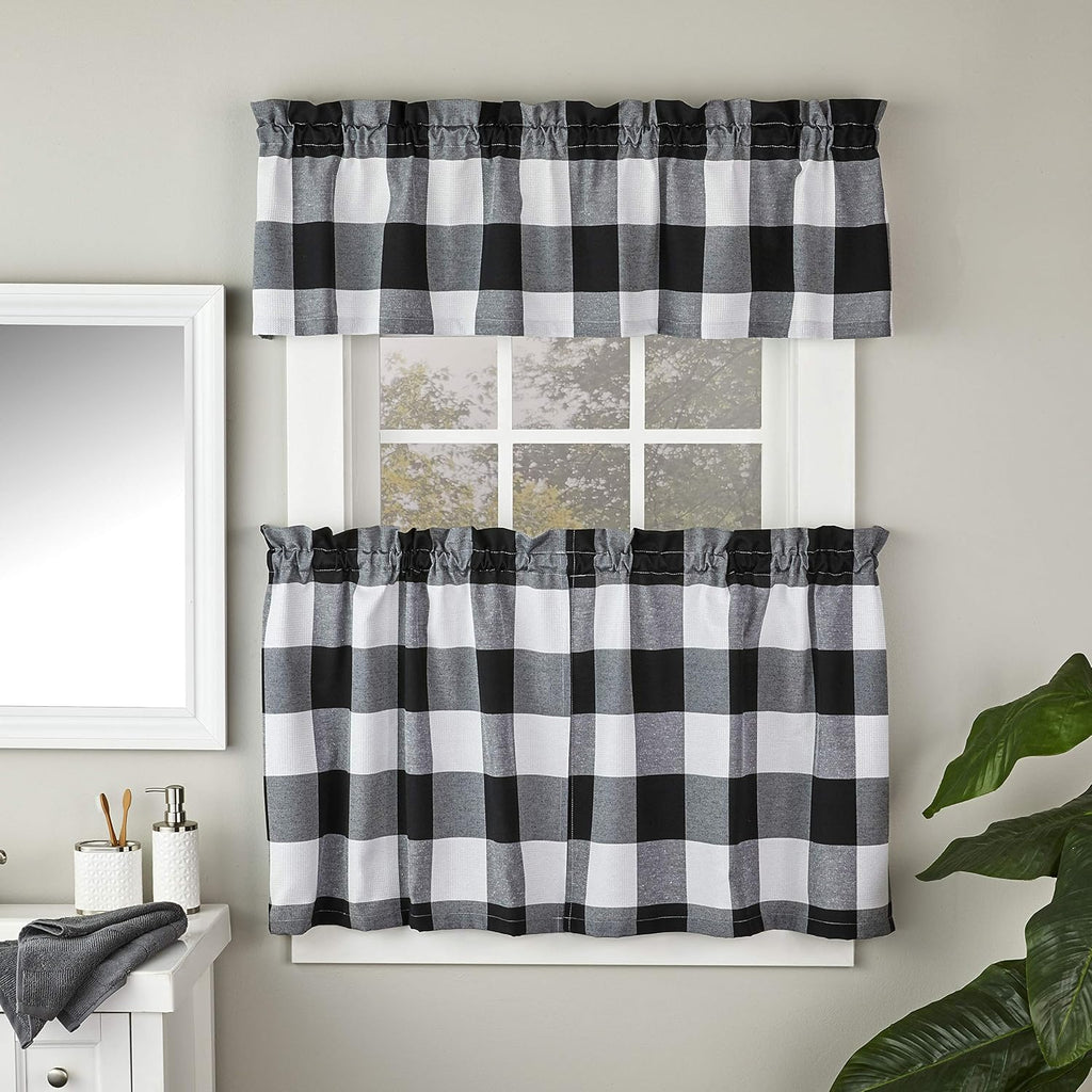 by Saturday Knight Grandin Valance, 58X13, White/Black