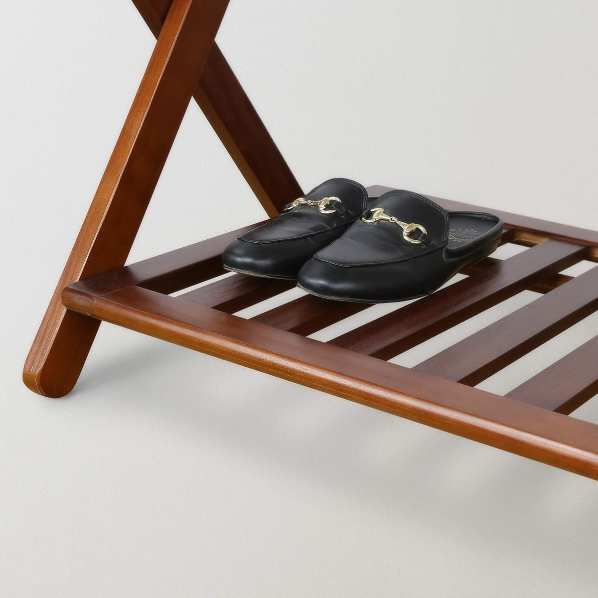 Luggage Rack, Walnut, Solid Wood