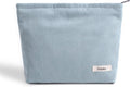 Cosmetic Bags for Women - Corduroy Cosmetic Bag Aesthetic Women Handbags Purses Smile Dots Makeup Organizer Storage Makeup Bag Girls Case Bags (Pure Light Blue)