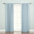 SOLID-72-SKY.BLUE Basic Thermal Insulated Blackout Curtains, Sky Blue