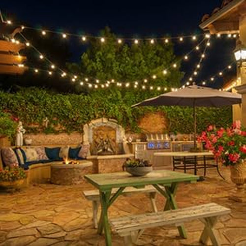 200FT Outdoor String Lights, LED Bistro String Lights with Shatterproof ST38 Vintage Bulbs, 2200K Dimmable, Waterproof Hanging Lights for Porch, Deck, Garden, Backyard, Balcony - ETL Listed