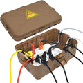 Large Outdoor Electrical Box(12.5X8.5X5Inch),Ip54 Waterproof Outdoor Outlet Covers,Weatherproof Extension Cord Covers Protect Outlet,Plug,Timer,Power Strip,Holiday Light,Brown