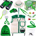 Kids Explorer Kit – Bug Catcher with Binoculars & Safari Costume Vest | 16Pcs with 6 Realistic Insects, Bug Container, Safari Hat. Perfect Costume to Be a Zookeeper, Paleontologist, Ideal for 3-12