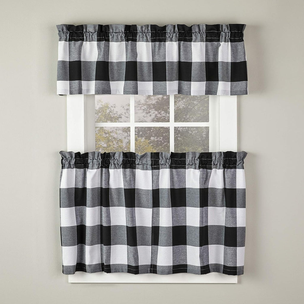 by Saturday Knight Grandin Valance, 58X13, White/Black