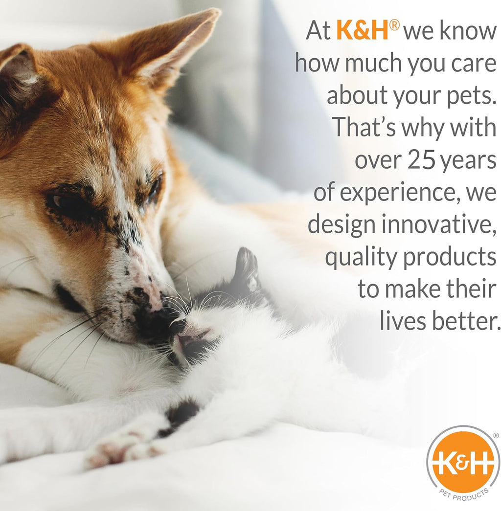 K&H Outdoor Elevated Dog Bed, Cooling Raised Dog Bed, Chocolate, XL 50X32In | Cool Comfort Outdoors, X-Large Dog Cot with Hammock Support, Washable Dog Bed, Metal Frame, Quick-Dry Mesh