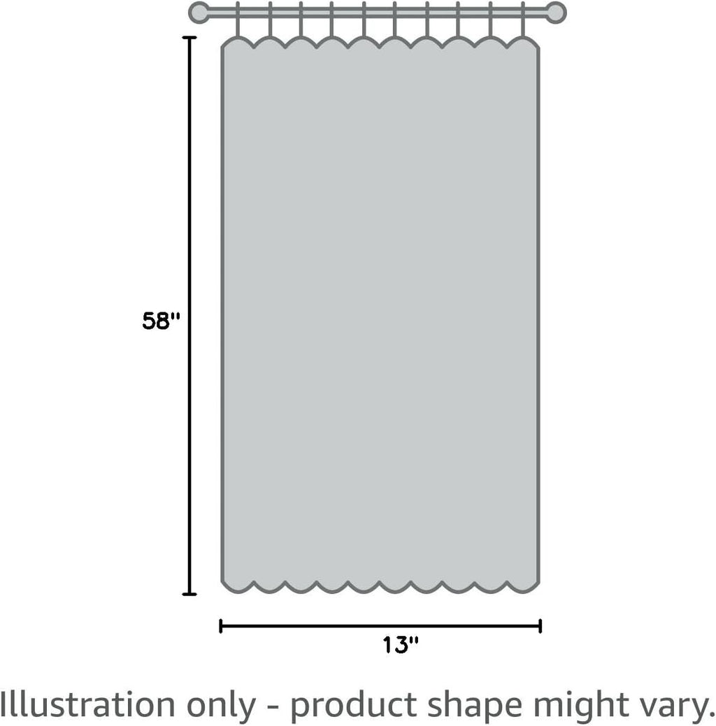 by Saturday Knight Grandin Valance, 58X13, White/Black