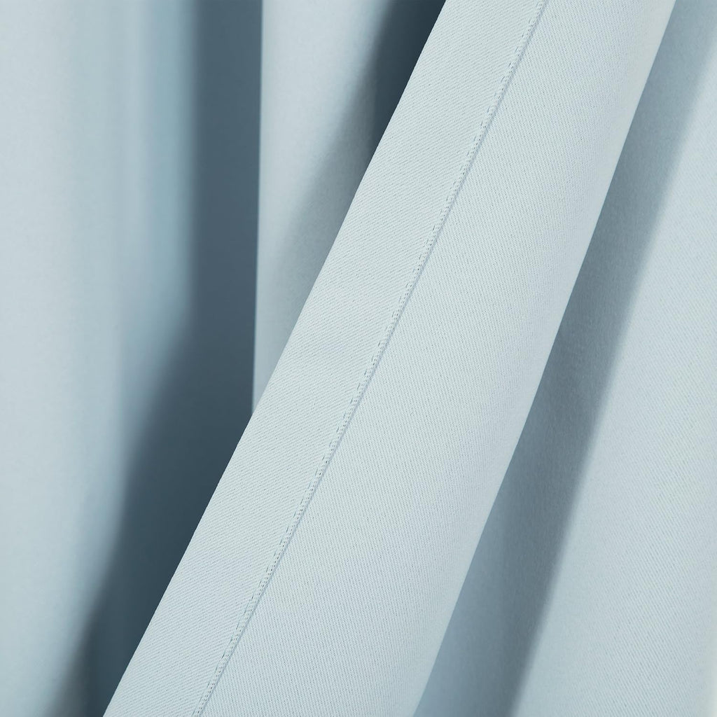 SOLID-72-SKY.BLUE Basic Thermal Insulated Blackout Curtains, Sky Blue