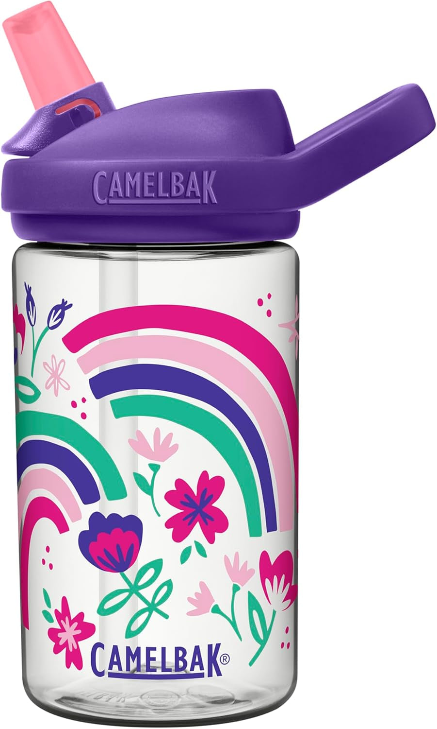 Camelbak Eddy+ Kids Water Bottle with Bite Valve Straw, Leak‑Resistant Easy Sip Design for Everyday Hydration, 14Oz | Kids