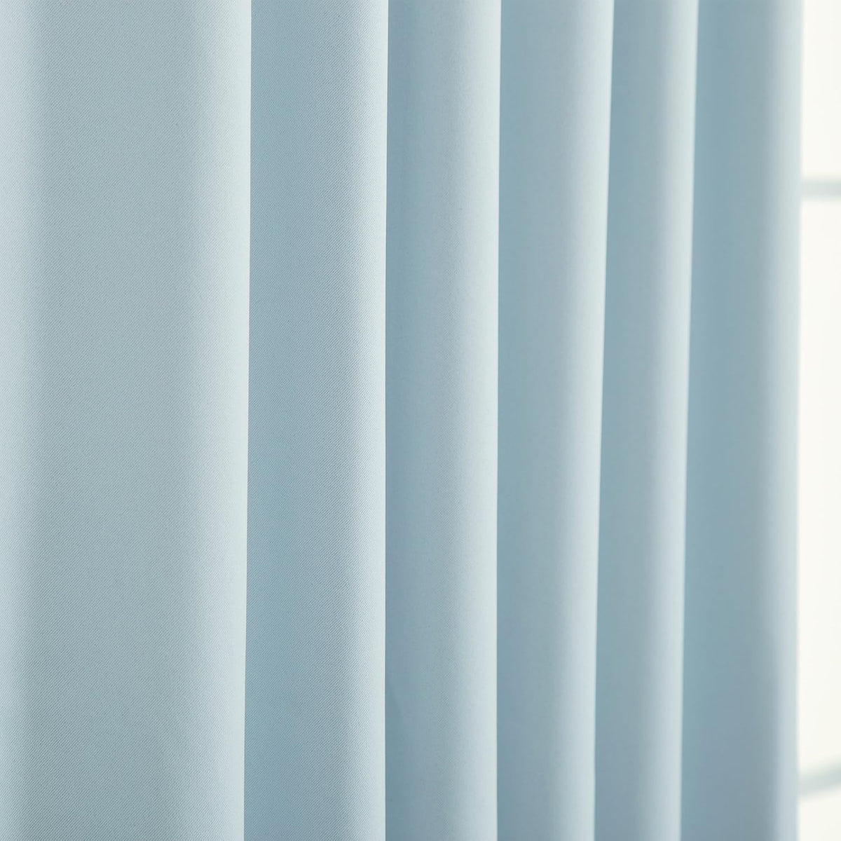 SOLID-72-SKY.BLUE Basic Thermal Insulated Blackout Curtains, Sky Blue